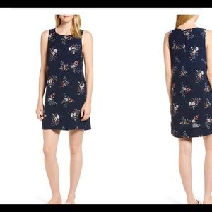 Navy blue floral dress from Nordstrom